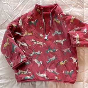 Blue Bunny horse pullover 7/8